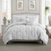 Ultra Plush Floral Pintuck Comforter Set, (Choose Size and Color) - ShopUSA - Kenya