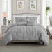 Ultra Plush Floral Pintuck Comforter Set, (Choose Size and Color) - ShopUSA - Kenya