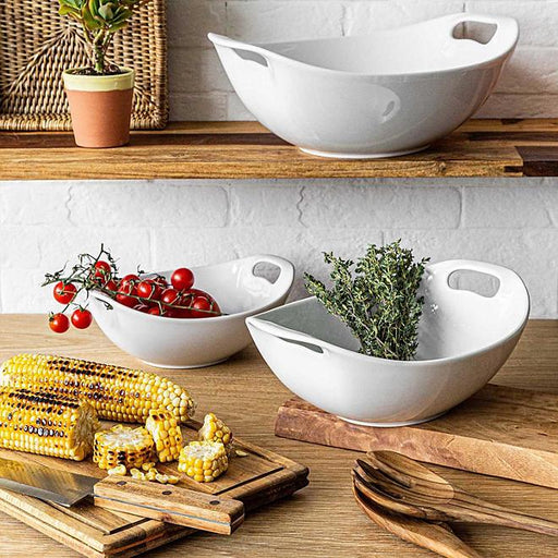 USA Over and Back 3 Piece Porcelain Serving Bowl Set — ShopUSA - Kenya