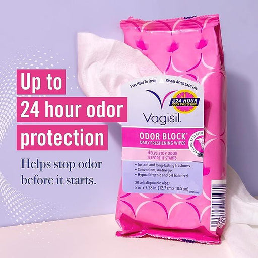 Vagisil Odor Block Daily Freshening Wipes - Shop USA - Kenya
