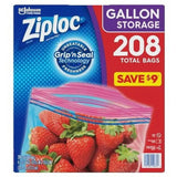 Ziploc Easy Open Tabs Storage Gallon Bags (208 ct.) - ShopUSA - Kenya