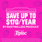 Ziploc Seal Top Quart Freezer Bags, 216 Count