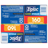 Ziploc Slider Quart Storage Bags, 160 Count