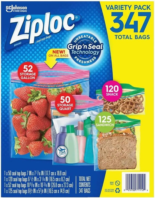Ziploc Variety Pack , 347 Bags - ShopUSA - Kenya