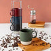 5-Piece Color-Glazed Stackable Mug Set with Rack - ShopUSA - Kenya