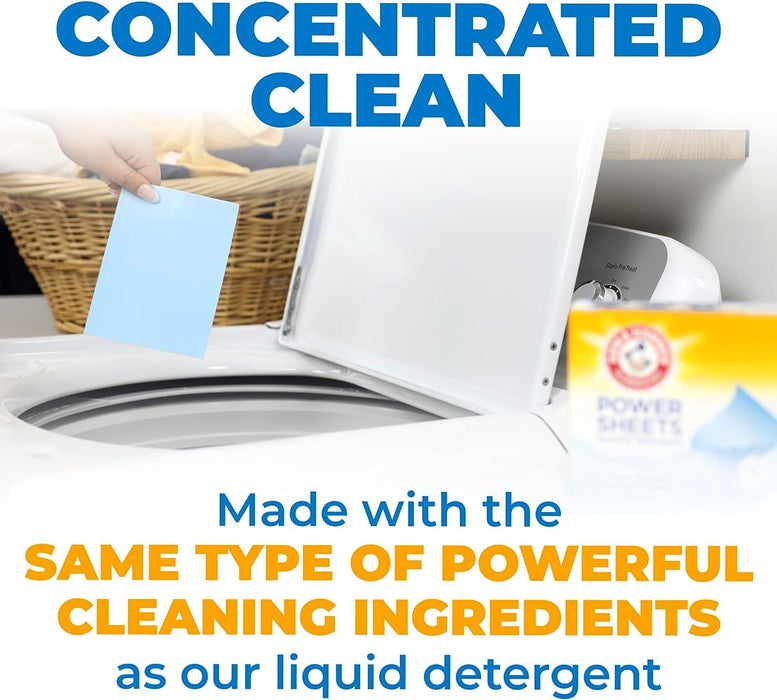 Arm & Hammer Power Sheets Laundry Detergent, Fresh Linen up to 100 Loads - ShopUSA - Kenya