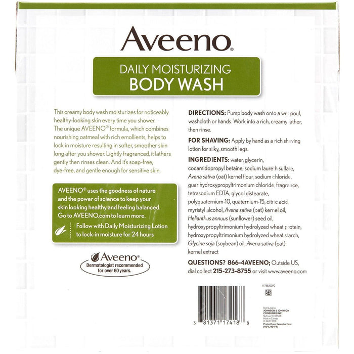 AVEENO Daily Moisturizing Body Wash 33 oz (Pack of 2) - ShopUSA - Kenya