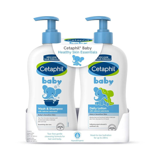 Cetaphil Baby Wash & Shampoo Plus Body Lotion, Head to Toe 2-PacK - ShopUSA - Kenya