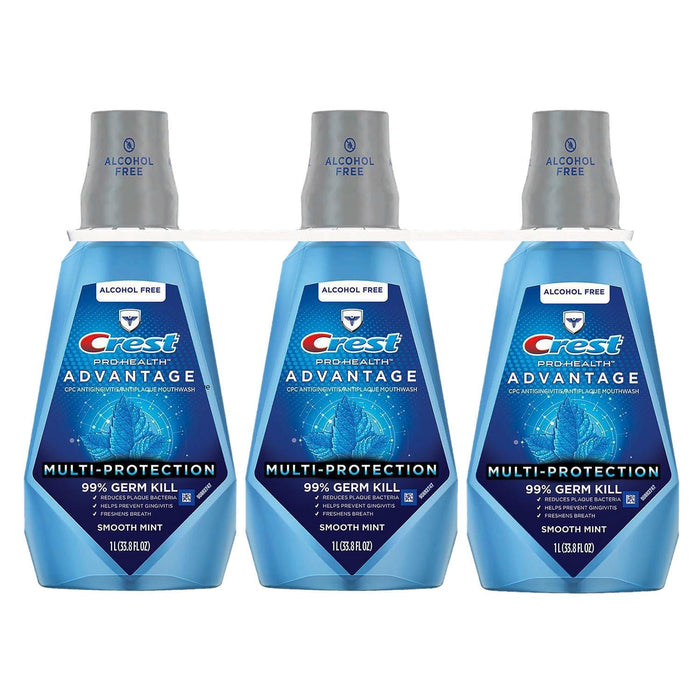 Crest Pro-Health Advantage Mouthwash, Alcohol Free (1 Liter) - ShopUSA - Kenya