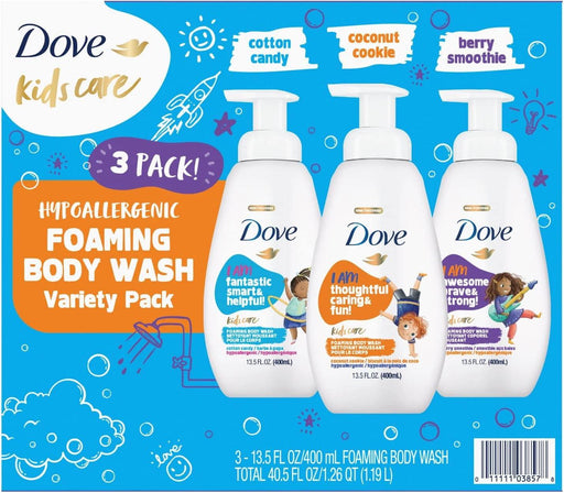 Dove Kids Care Foaming Body Wash, Variety Pack (13.5 fl. oz, 3 pk.) - ShopUSA - Kenya