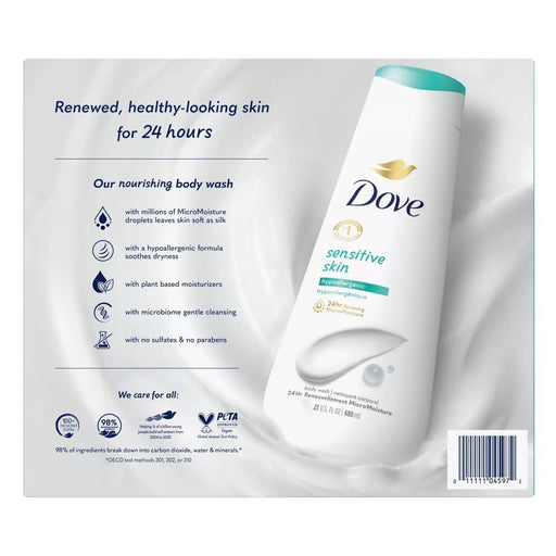 Dove Nourishing Body Wash, Sensitive Skin (Pack of 3) - ShopUSA - Kenya