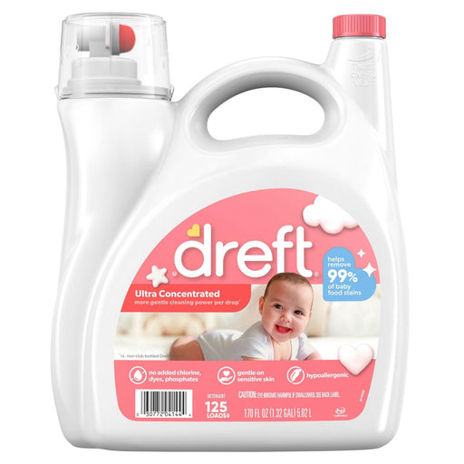 Dreft Ultra Concentrated Liquid Baby Laundry Detergent (125 Loads, 170 fl. oz.) - ShopUSA - Kenya