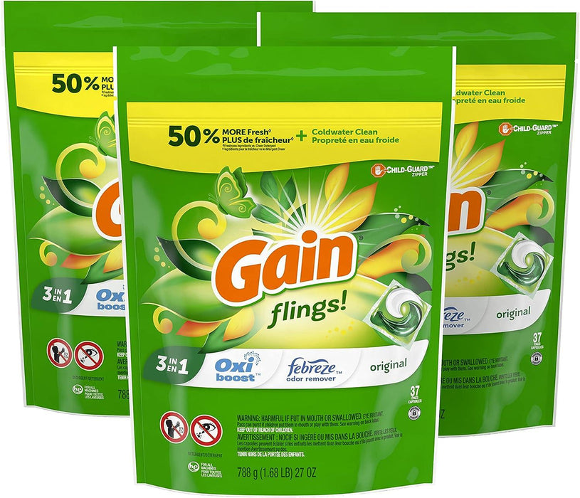 Gain flings Laundry Detergent Pacs 76 Count - ShopUSA - Kenya