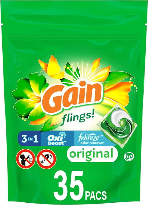 Gain flings Laundry Detergent Pacs 76 Count - ShopUSA - Kenya