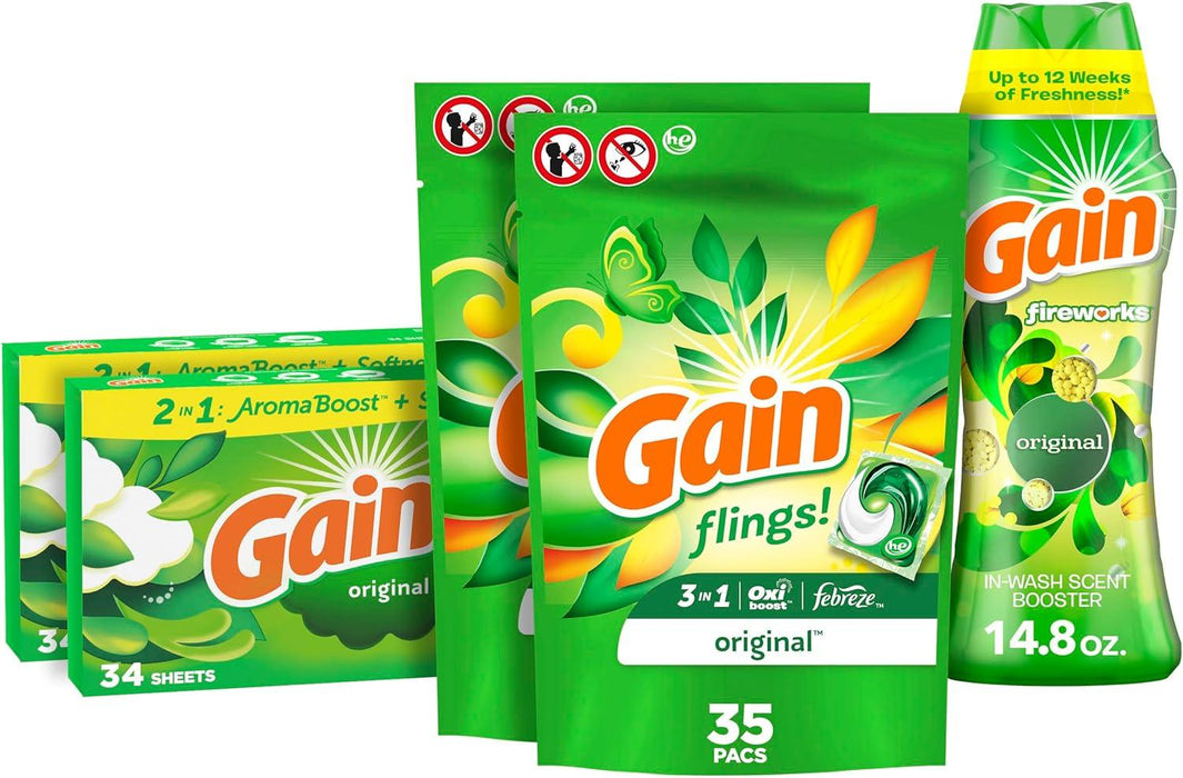 Gain flings Laundry Detergent Pacs 76 Count - ShopUSA - Kenya