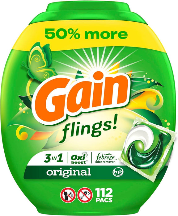 Gain flings Laundry Detergent Pacs 76 Count - ShopUSA - Kenya