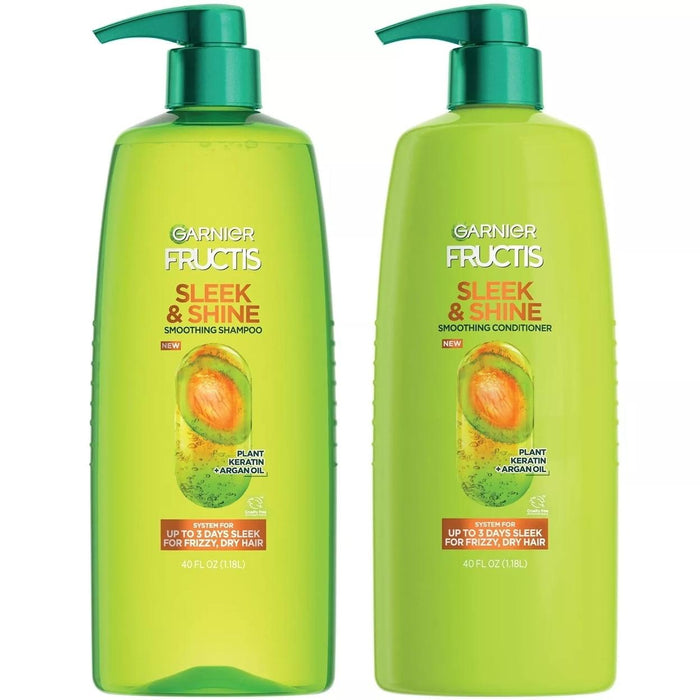 Garnier Fructis Sleek & Shine Smoothing Shampoo & Conditioner, 40 Fl Oz (2 Pack) - ShopUSA - Kenya