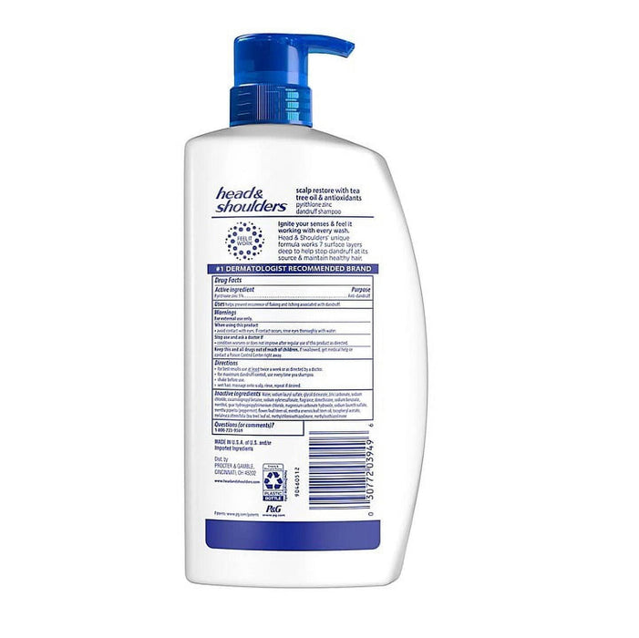 Head & Shoulders Anti-Dandruff Shampoo, Scalp Restore (38.8 fl. oz.) - ShopUSA - Kenya