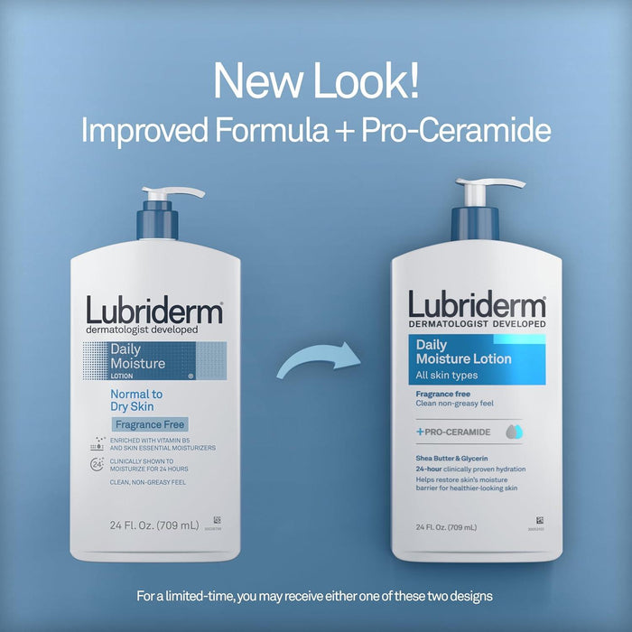 Lubriderm Daily Moisture Face, Hand & Body Lotion for Sensitive Skin (2pk) - ShopUSA - Kenya