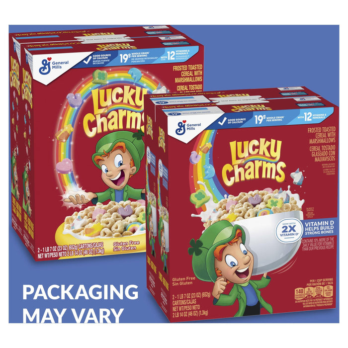 Lucky Charms Gluten Free Kids Breakfast Marshmallows Cereal (2 Boxes) - ShopUSA - Kenya