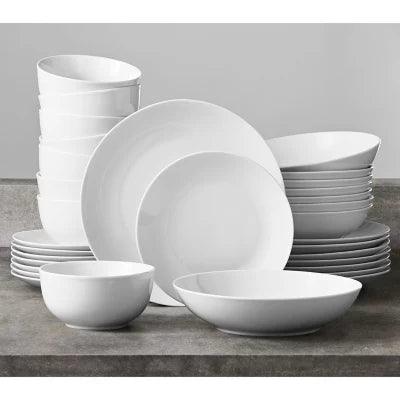 32-Piece Porcelain Dinnerware Set - ShopUSA - Kenya