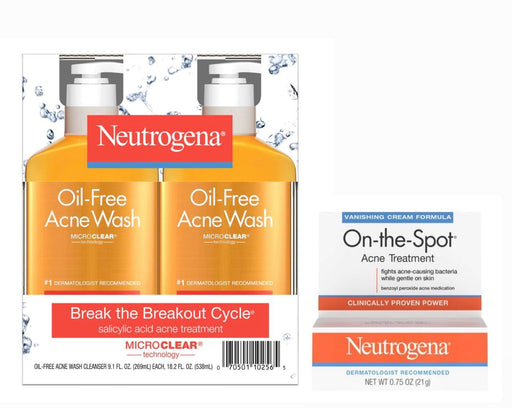 Neutrogena Oil-Free Acne Face Wash (269 mL, 2 pk.) - ShopUSA - Kenya