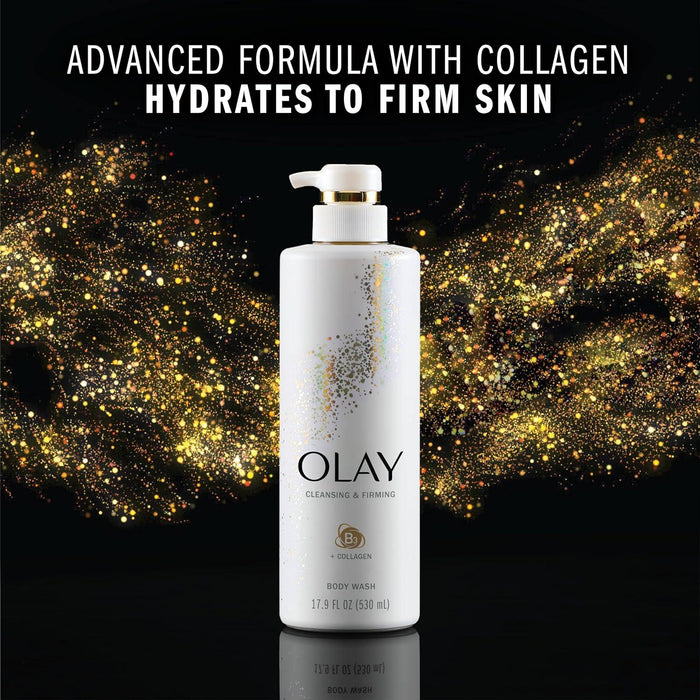 Olay Cleansing & Firming Body Wash with Vitamin B3 and Collagen 591 mL - ShopUSA - Kenya