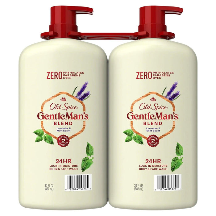 Old Spice Gentlemen's Blend Body Wash, Lavender & Mint, 30 Fluid Ounce (2 Pack) - ShopUSA - Kenya