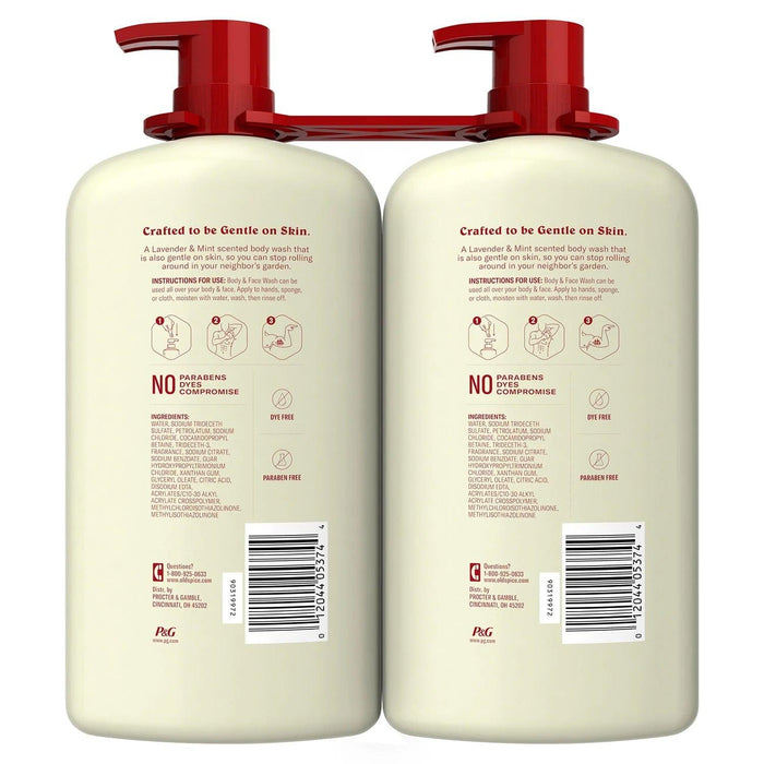 Old Spice Gentlemen's Blend Body Wash, Lavender & Mint, 30 Fluid Ounce (2 Pack) - ShopUSA - Kenya