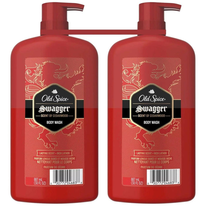 Old Spice Swagger Body Wash for Men Scent of Cedarwood (2 Pack) - ShopUSA - Kenya