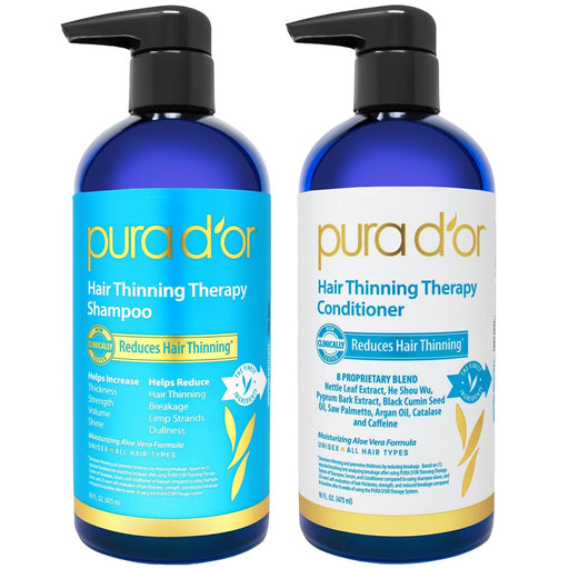 PURA D'OR Hair Thinning Therapy Shampoo and Conditioner - ShopUSA - Kenya