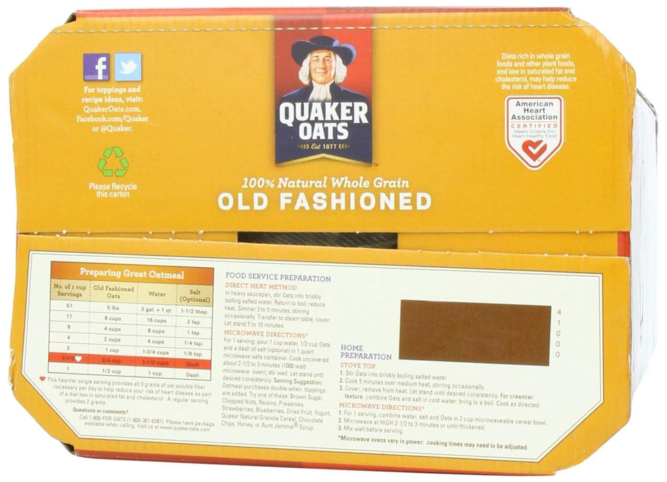 Quaker 100% Whole Grain Oatmeal, 4.5kg - ShopUSA - Kenya