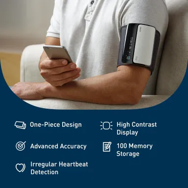 OMRON Evolv Wireless Blood Pressure Monitor & Upper Arm Blood Pressure Cuff (Pack of 1)