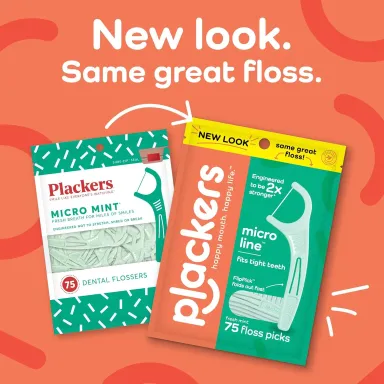 Plackers Micro Line Floss Picks, Fresh Mint, 150 Count (Pack of 4)