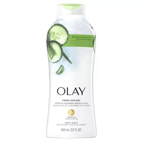 Olay Fresh Outlast Body Wash with Notes of Cucumber Water and Aloe Vera