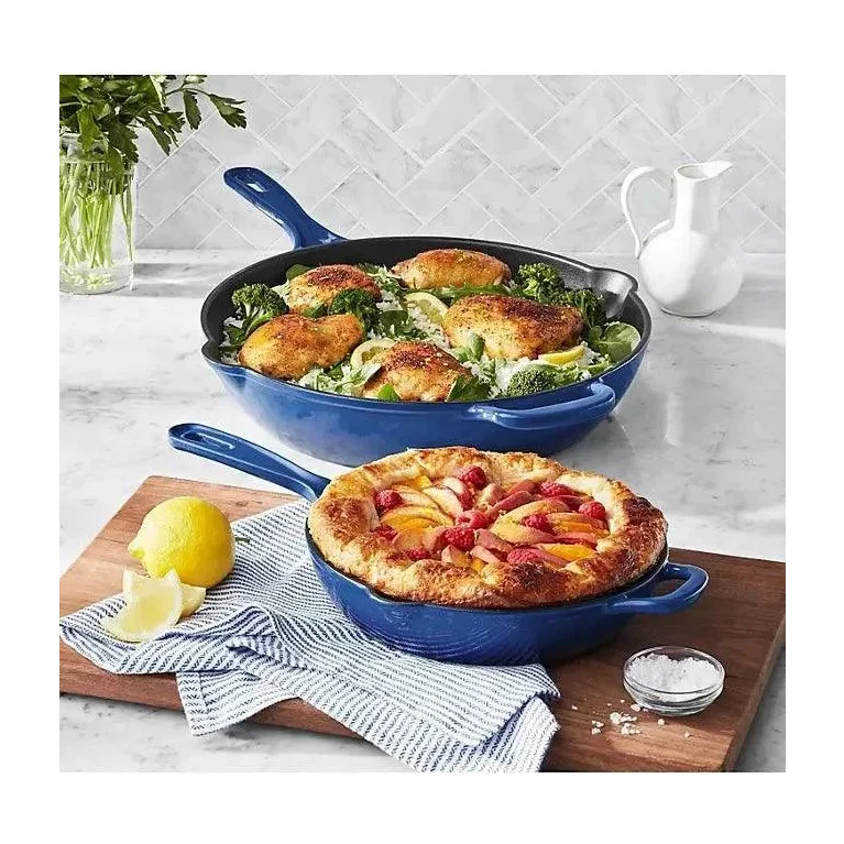 2-Piece Enamel Cast Iron Set