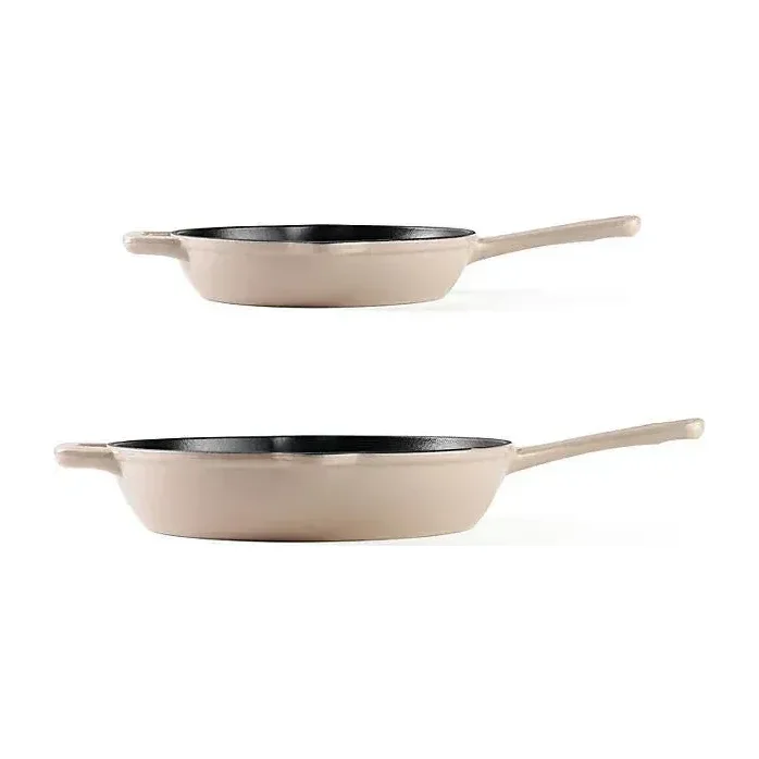 2-Piece Enamel Cast Iron Set, Dry Sand