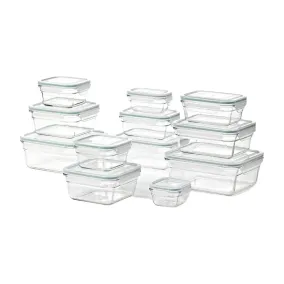 24-Piece Glass Food Storage container Set by Glasslock (Inclusive of Lids)