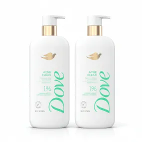 Acne Body Wash Kenya-Dove Acne Clear Body Wash 1% Salicylic Acid  (2 pack)