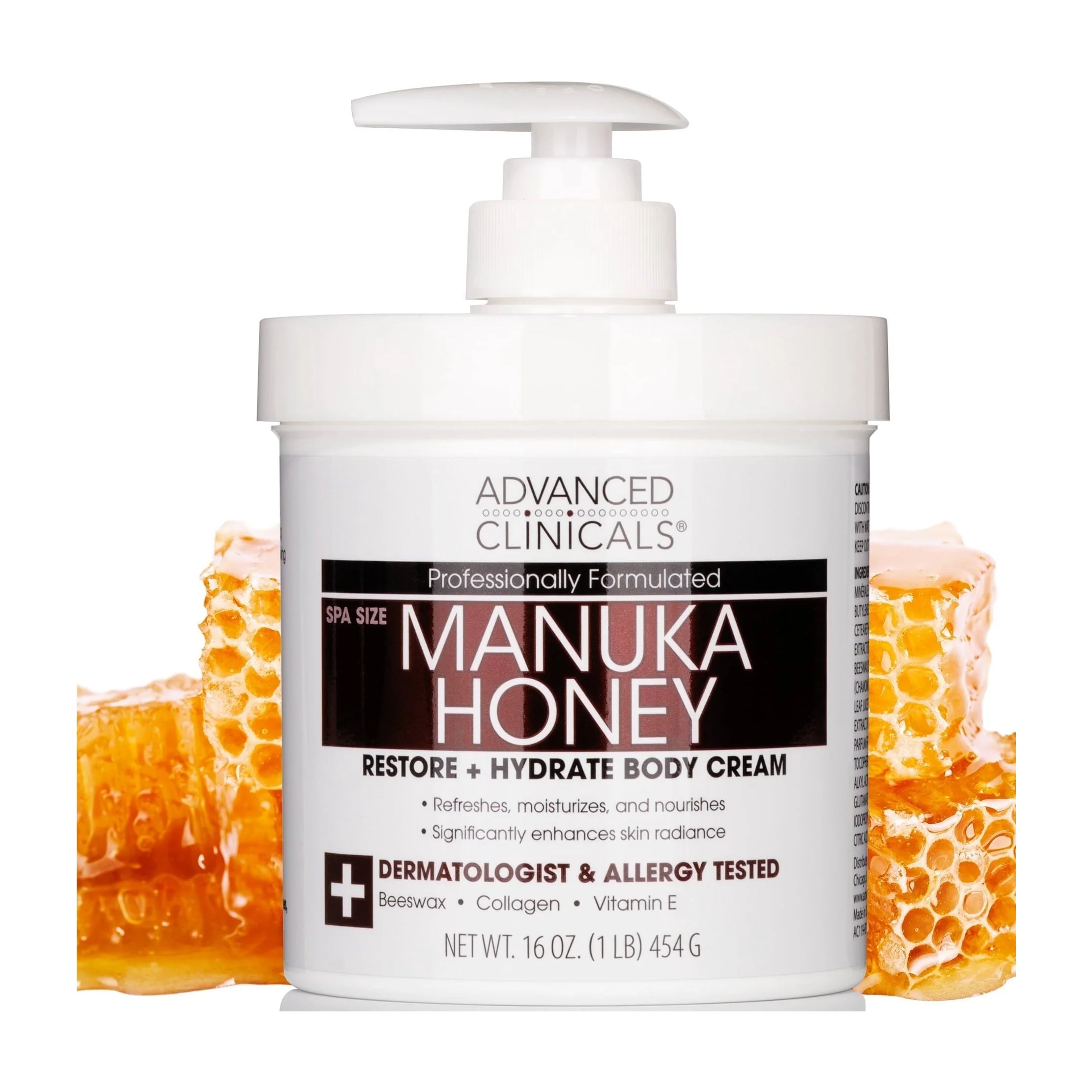 Advanced Clinicals Manuka Honey Body Cream