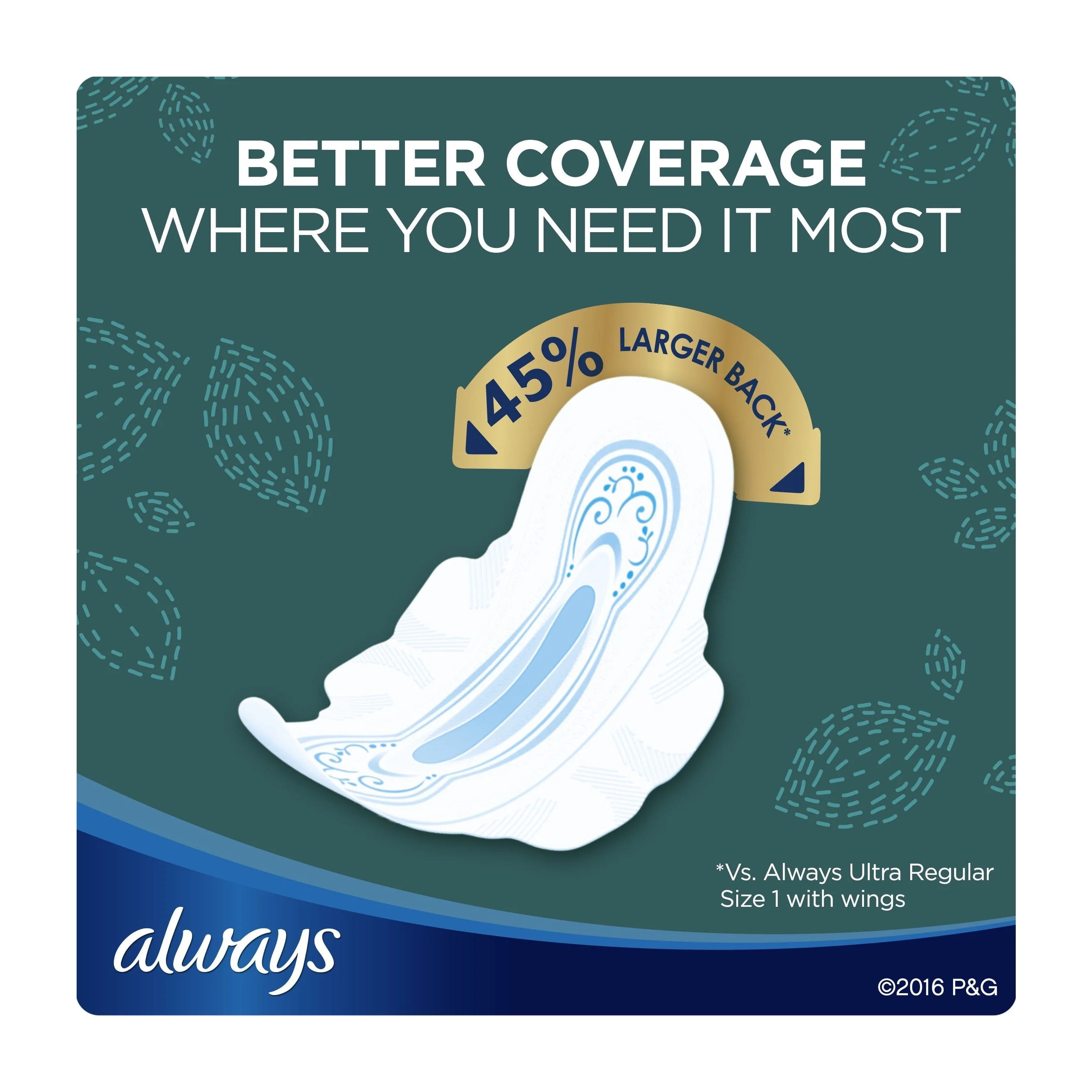 Always Ultra Thin Overnight Pads, Size 4