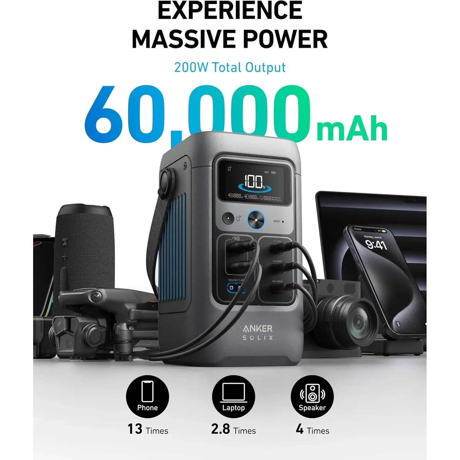 Portable Power Station Kenya -Anker SOLIX C200 DC Power Bank Station