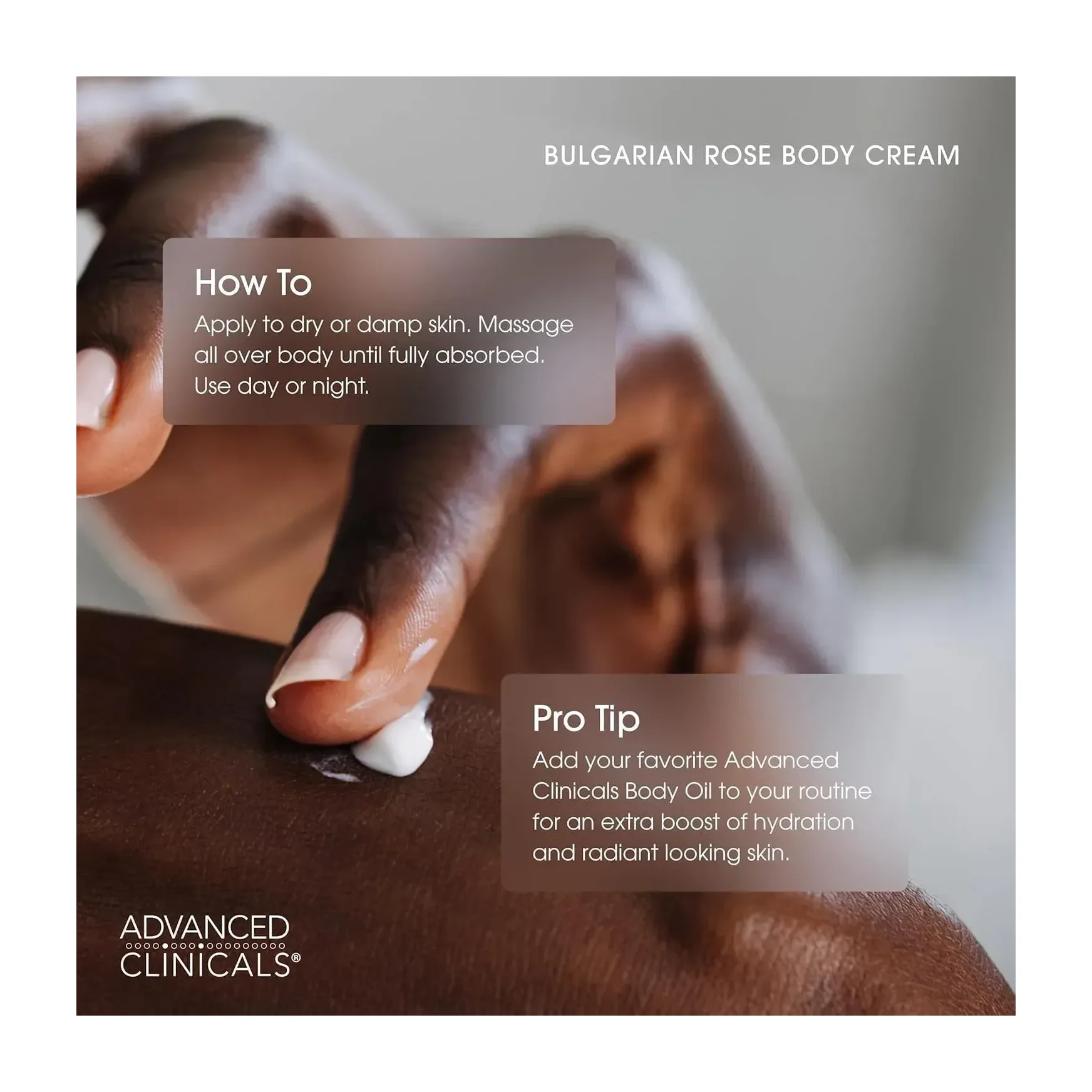 Advanced Clinicals Collagen Cream Body and Face Moisturize