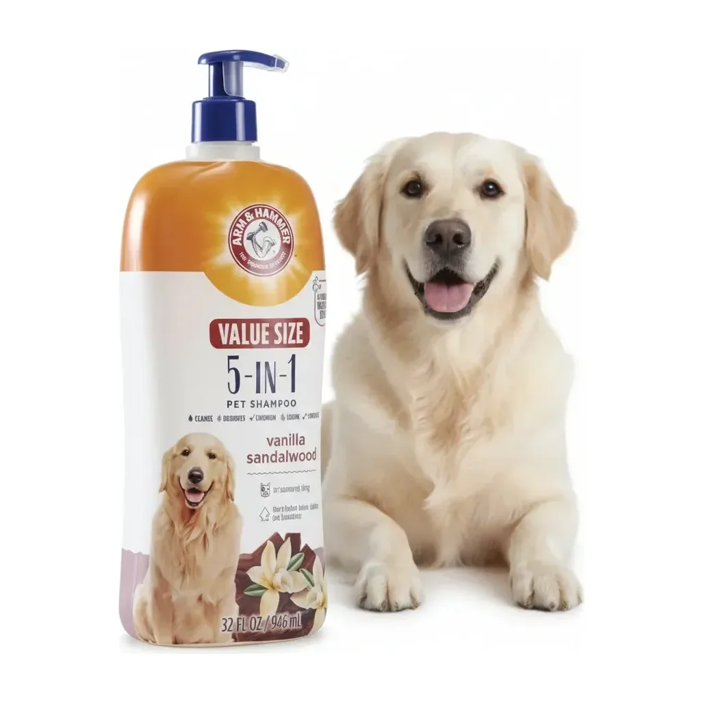 Arm & Hammer Pets 5-in-1 Pet Shampoo with Conditioner (Vanilla Sandalwood)
