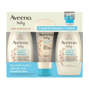 Aveeno Baby Wash and Shampoo in Kenya - 3 Pack With Lotion