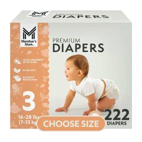Baby Diapers in Kenya - Member's Mark Size 3 (222 count)