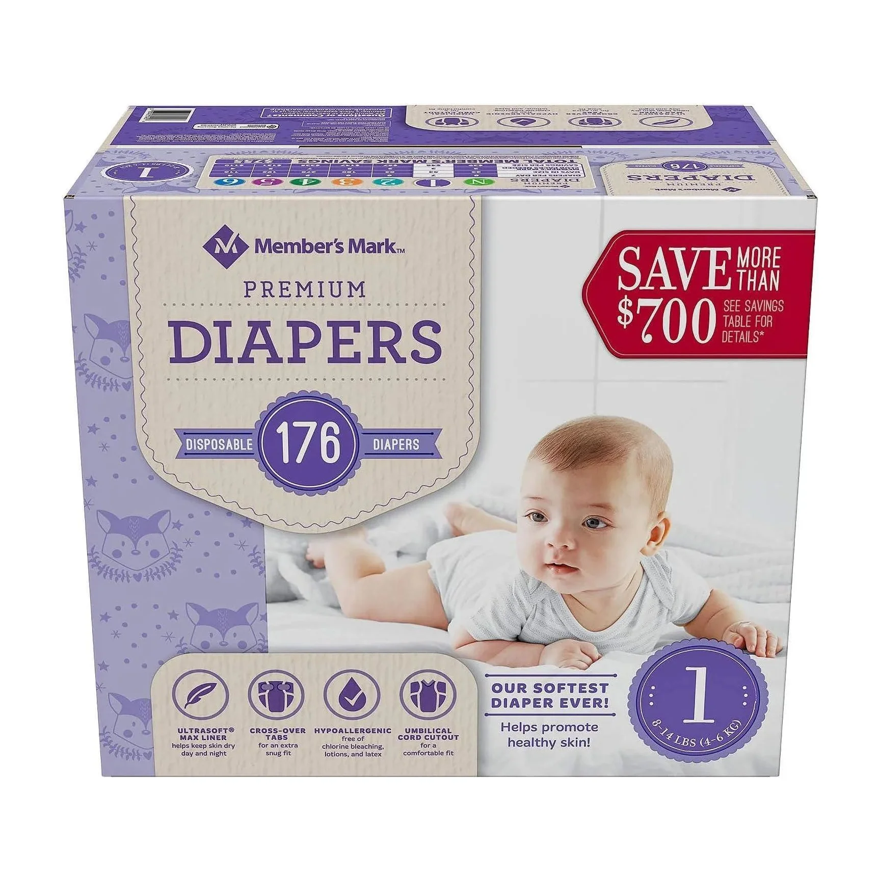 Baby Diapers in Kenya - Member's Mark Size 4