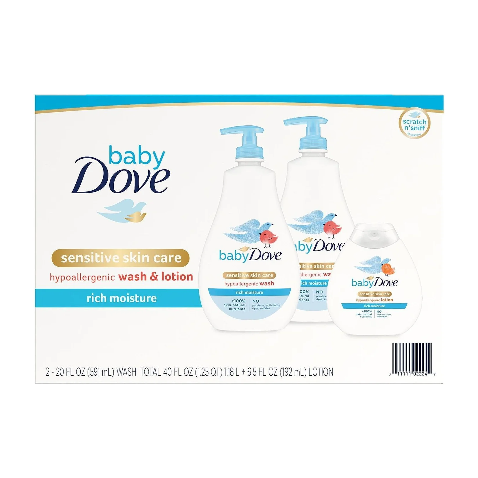 Baby Dove Wash and Lotion in Kenya - 3 Pack Gentle Care