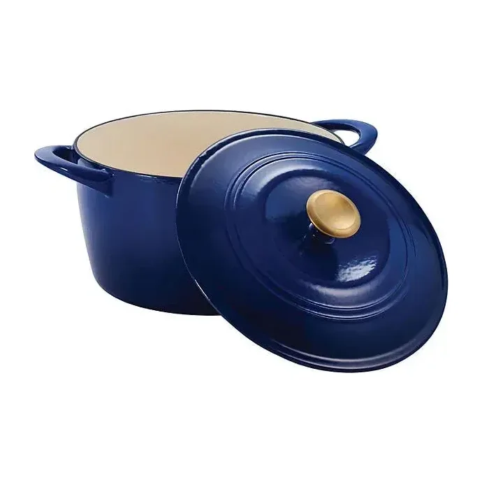 Tramontina 7 Qt Enameled Cast Iron Dutch Oven, Basil