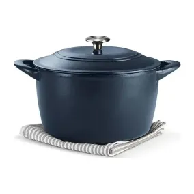 Tramontina 7 Qt Enameled Cast Iron Dutch Oven, Satin Navy